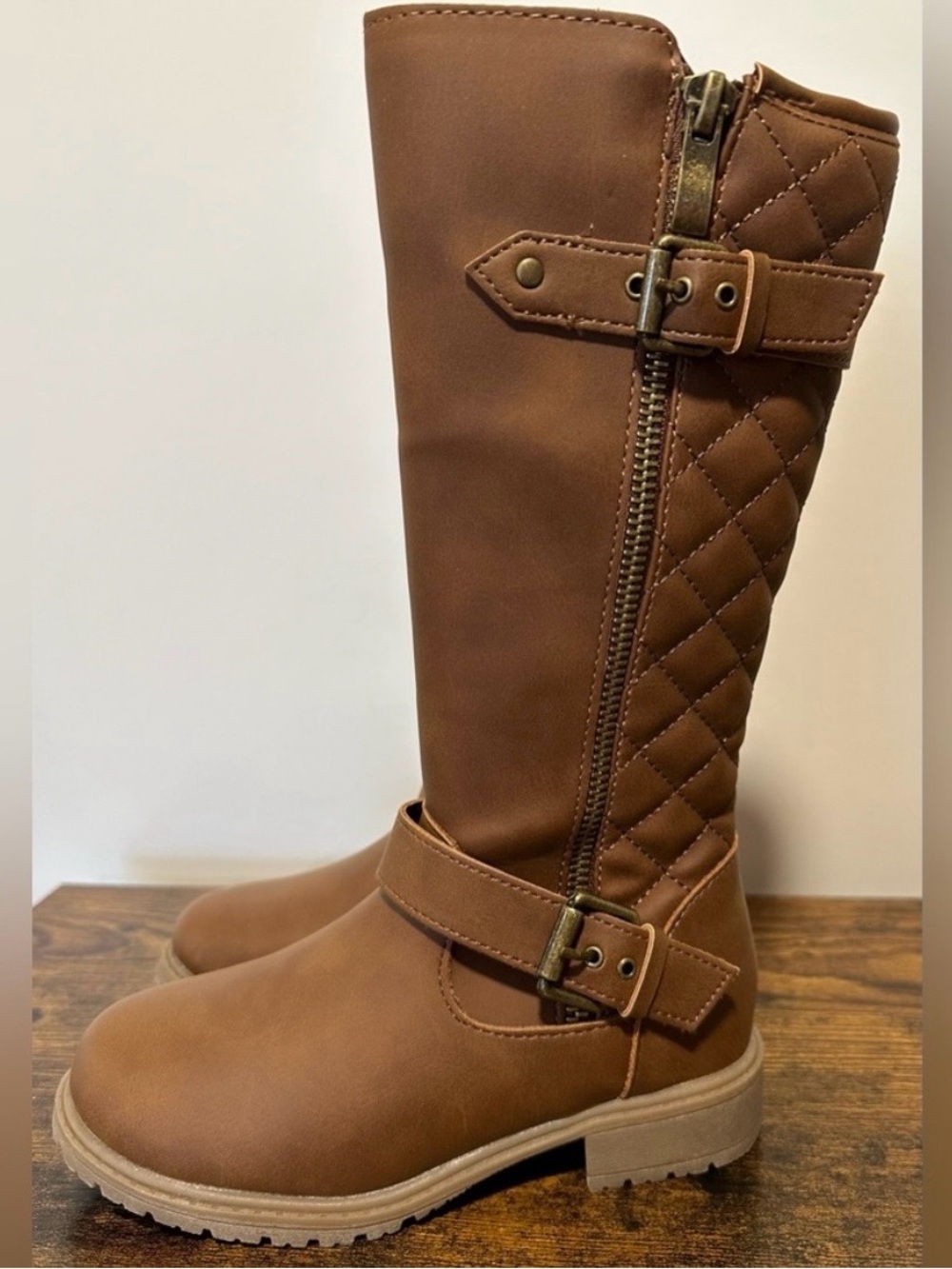 Thereabouts Girls Cognac Hailey Riding Boots NWT Size Little Girls 2